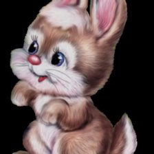 Схема вышивки «зайка»