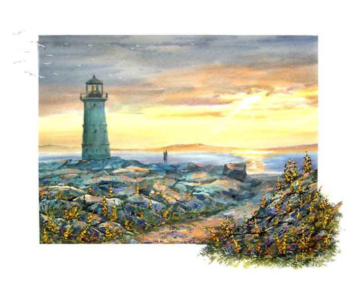 Маяк - морские мотивы - оригинал