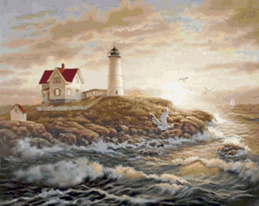 Маяк - морские мотивы - предпросмотр