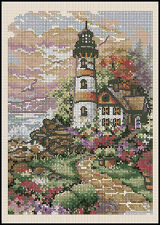 Маяк - морские мотивы - предпросмотр