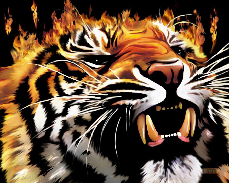 Огненный тигр - энергия. стихии. - оригинал