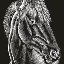 Оригинал схемы вышивки «Лошадь» (№158302)