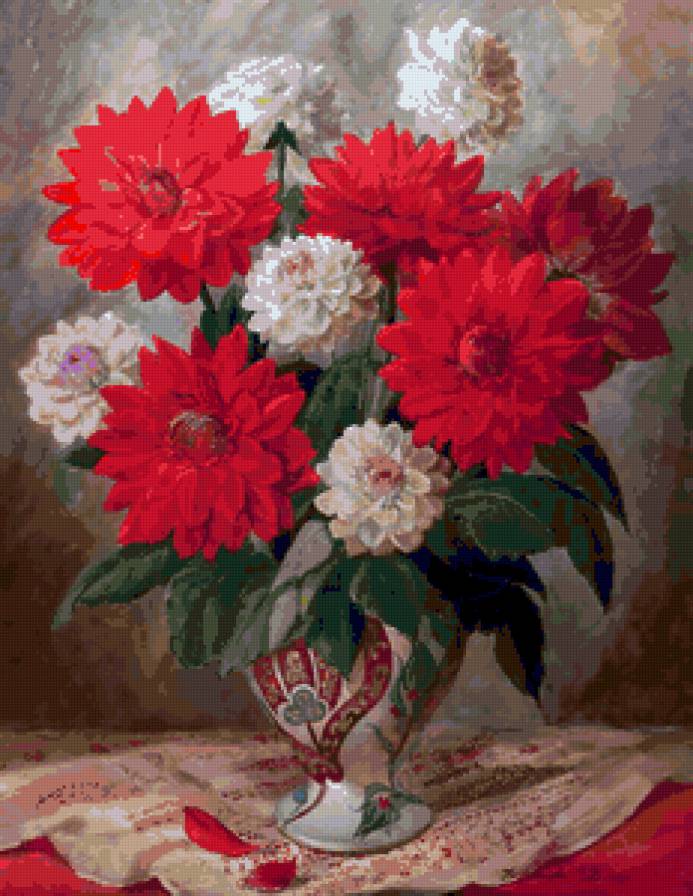 Георгины - цветы - предпросмотр