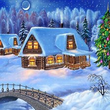 Схема вышивки «зима»