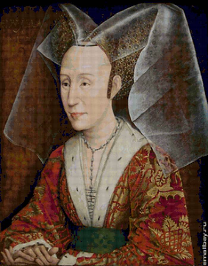 Вейден Рогир ван де.Изабелла Португальская. - девушка, женщина, лицо., портрет, люди - предпросмотр