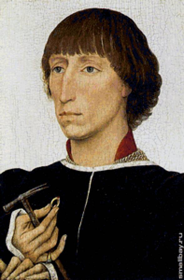 Вейден Рогир ван де.Франческо д Эсте. - люди, лицо, мужчины., портрет - предпросмотр