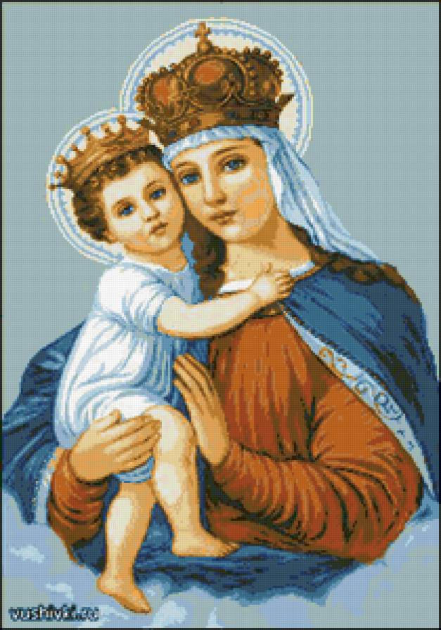 №158878 - мадонна, детя, мать, икона, образ - предпросмотр