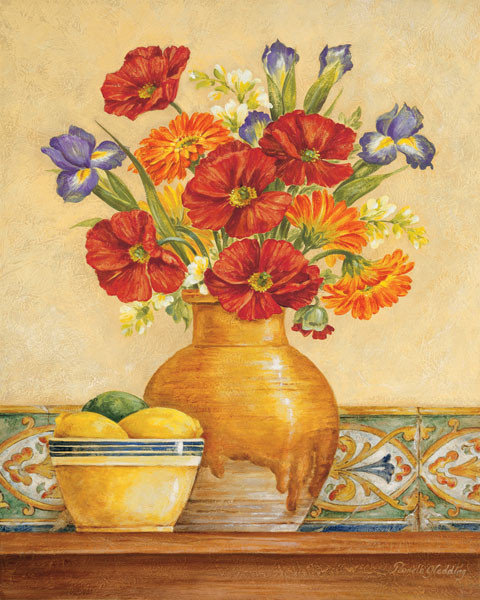 Букет - декор, живопись, цветы - оригинал