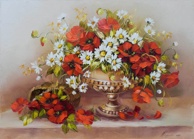№159005 - ваза, цветы, букет - оригинал