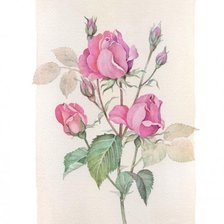 Оригинал схемы вышивки «Акварельные цветы» (№159026)