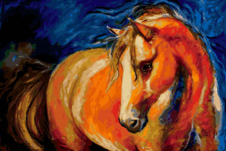 рыжая лошадь - лошадь - предпросмотр