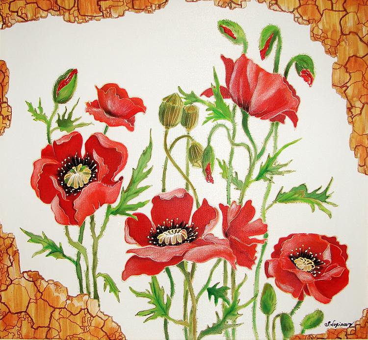 красные маки - маки - оригинал