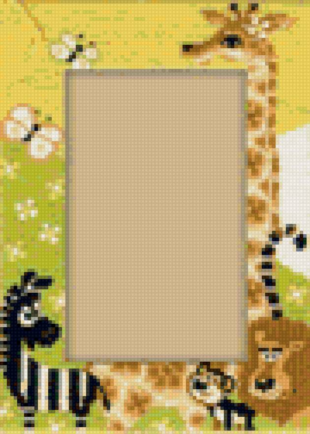 рамка для фото - рамка для фото, жираф - предпросмотр