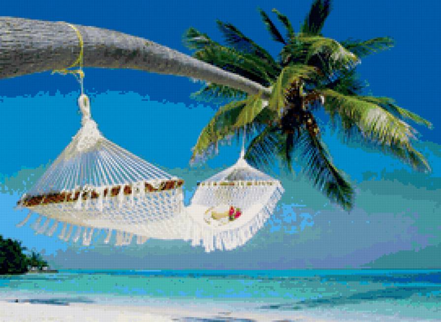 №159388 - пальмы, романтика, пляж, океан, лето, море - предпросмотр