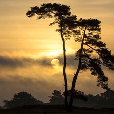 Схема вышивки «закат»