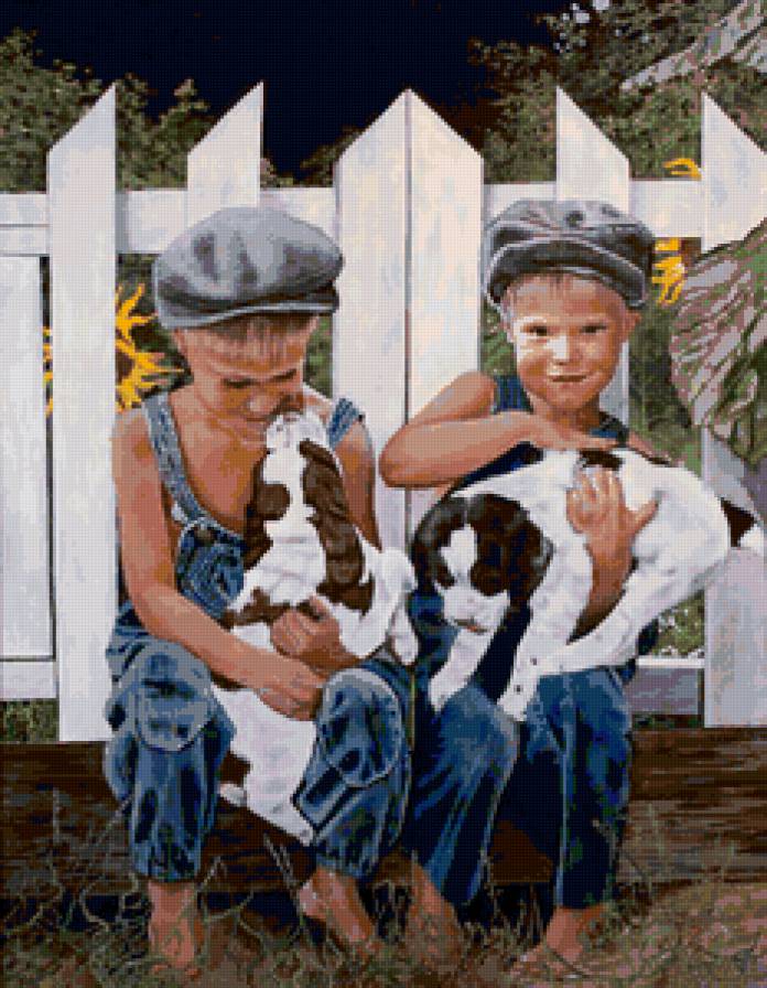 Дети и животные - дети - предпросмотр