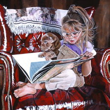 Схема вышивки «Дети и животные»