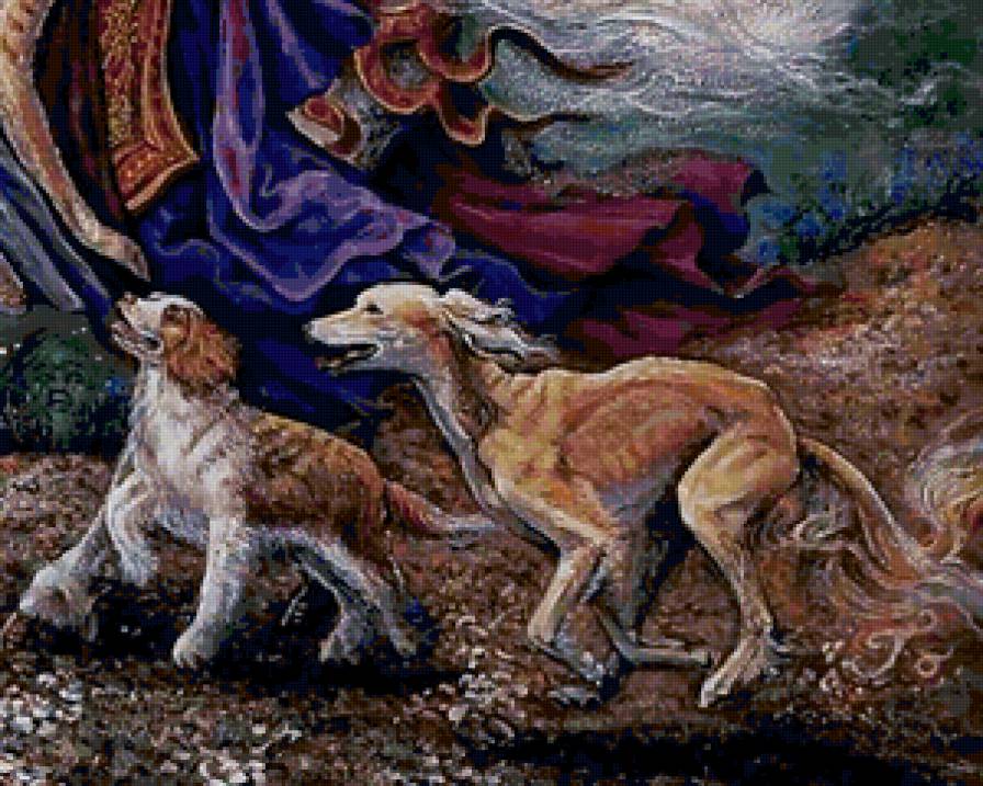 всадница фентази - 4 ч - портрет, красота, картина, девушка, фентази, фея - предпросмотр