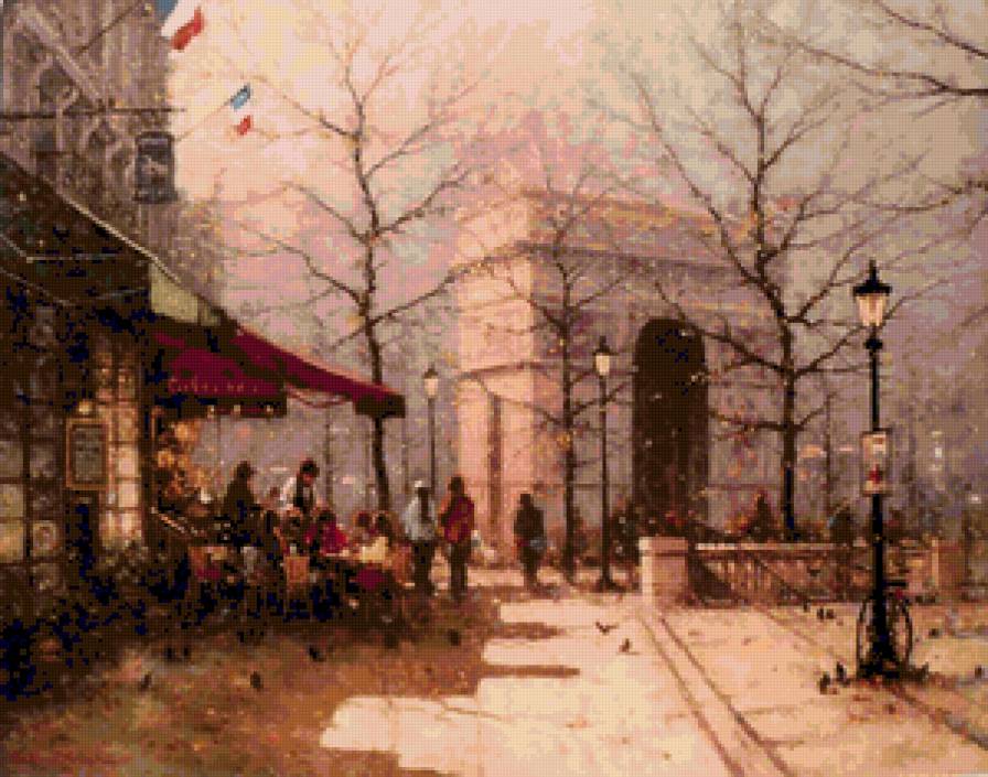 городской пейзаж. Париж - городской пейзаж, париж, франция, осень - предпросмотр