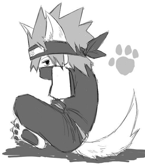 какаши-кот - оригинал