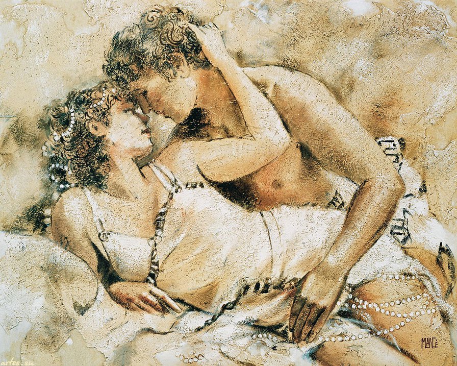 античная гравюра - иллюстрация, любовь, картина, пара, красота - оригинал