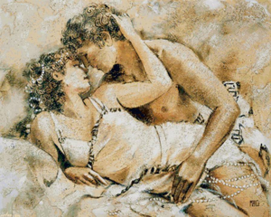 античная гравюра - картина, пара, любовь, красота, иллюстрация - предпросмотр