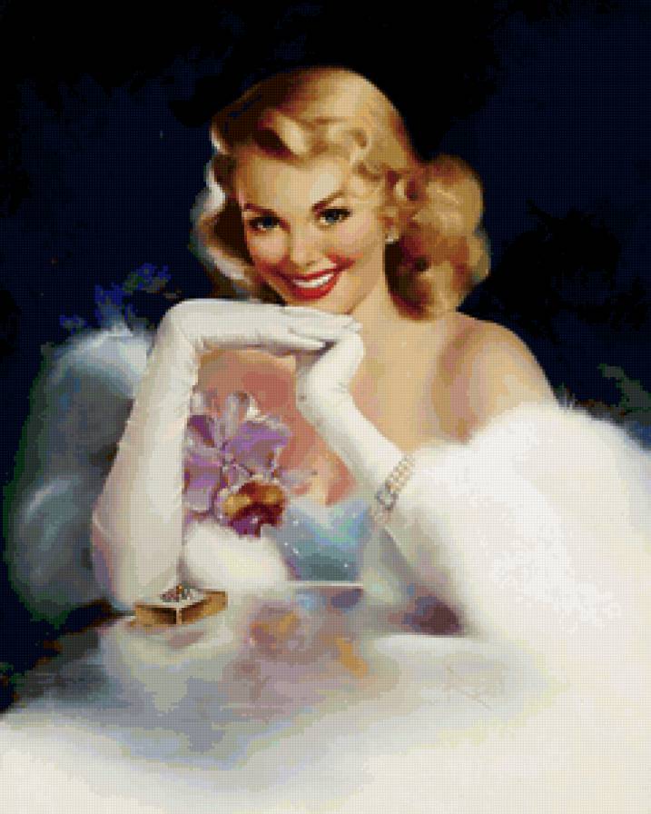 в стиле пин-ап - девушка - предпросмотр