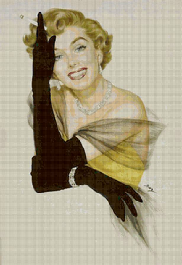 в стиле пин-ап - девушка - предпросмотр