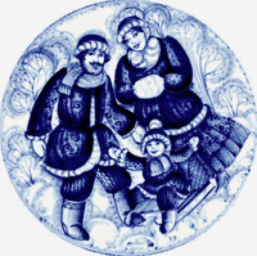 декабрь - гжель - предпросмотр