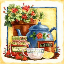 Схема вышивки «сюжет для кухни»