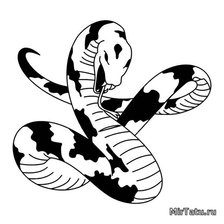 Оригинал схемы вышивки «Змея» (№160413)
