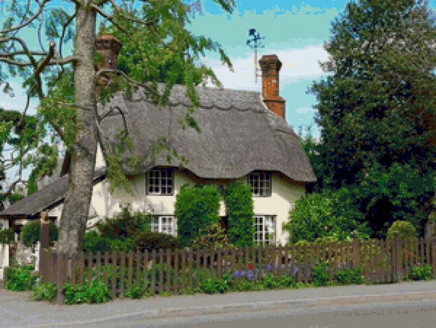 Серия "Домики Англии" - дом, сад - предпросмотр