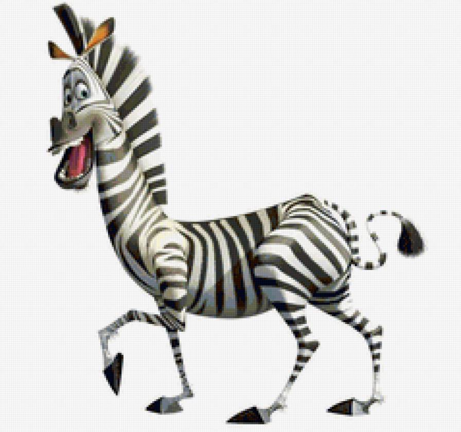 марти - марти, зебра, мадагаскар, мультфильмы - предпросмотр