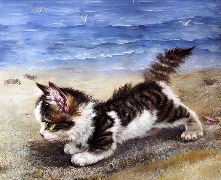 Кошечка - животные, кошка, кот - оригинал