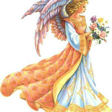 Оригинал схемы вышивки «Ангел» (№160908)