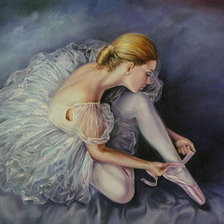 Оригинал схемы вышивки «балерина» (№161142)