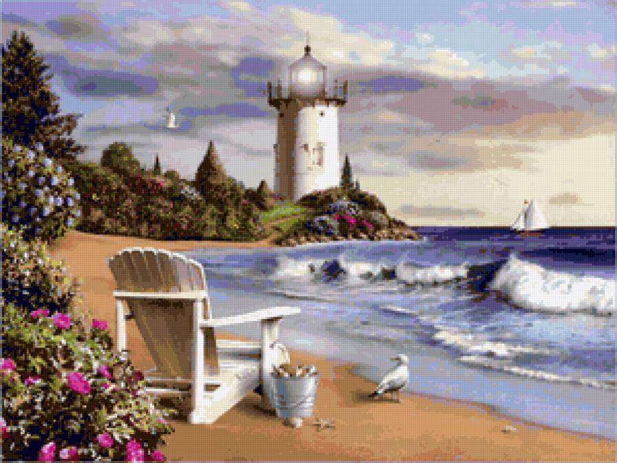 Маяк - морские мотивы - предпросмотр