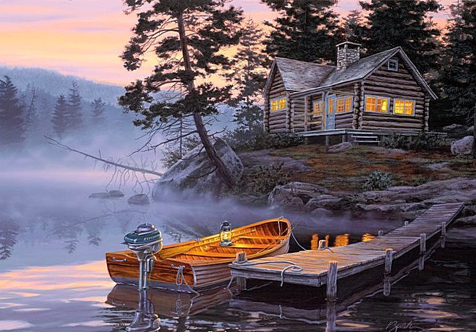 Туманное утро - оригинал