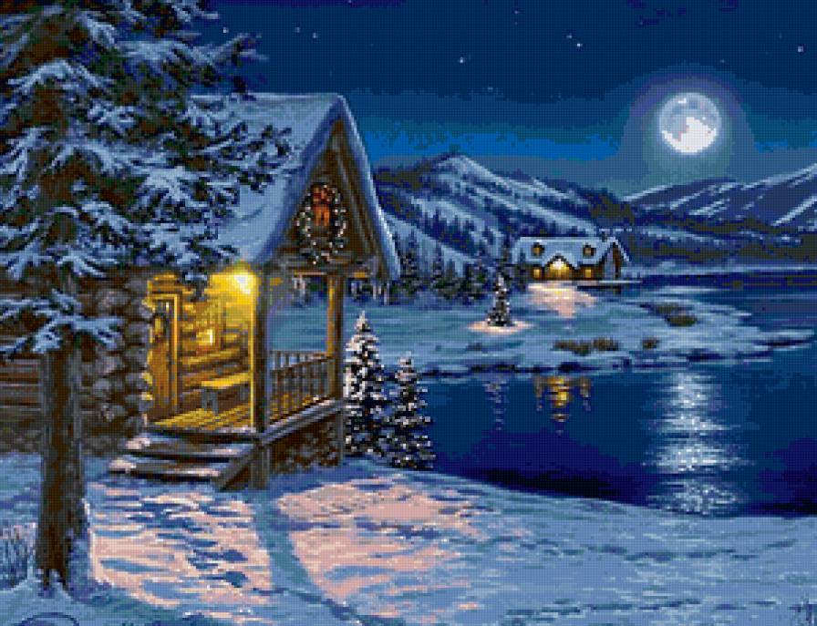 Зимняя ночь - предпросмотр