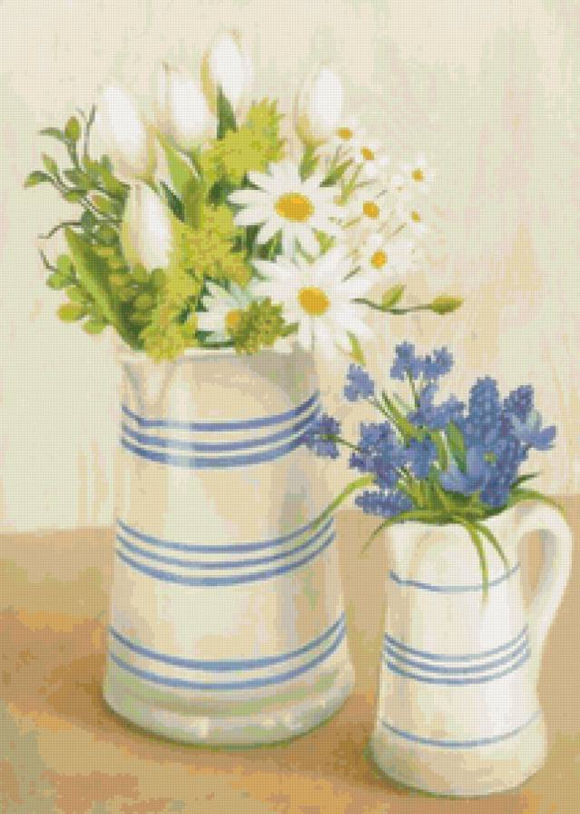 Цветочный декор - живопись, цветы, декор - предпросмотр