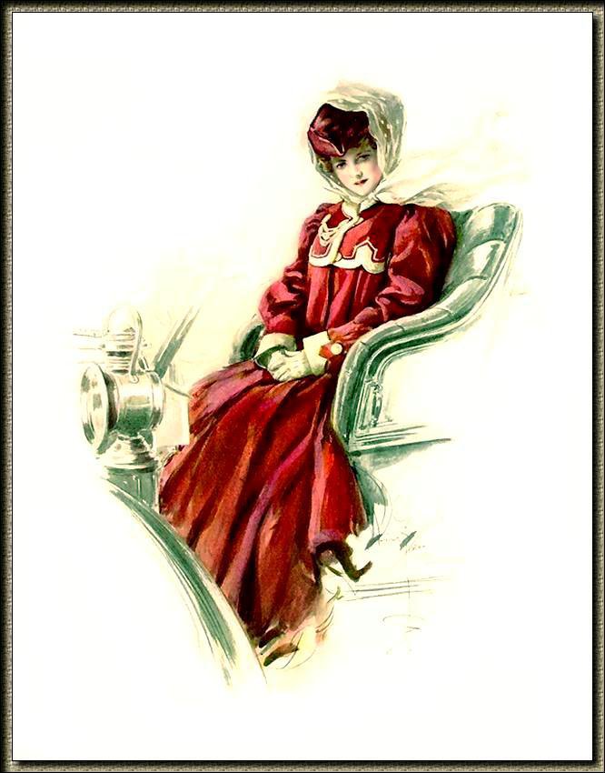 Девушка Фишера - фишер, шляпка, девушка, мода, модерн, ретро, художник, дама - оригинал