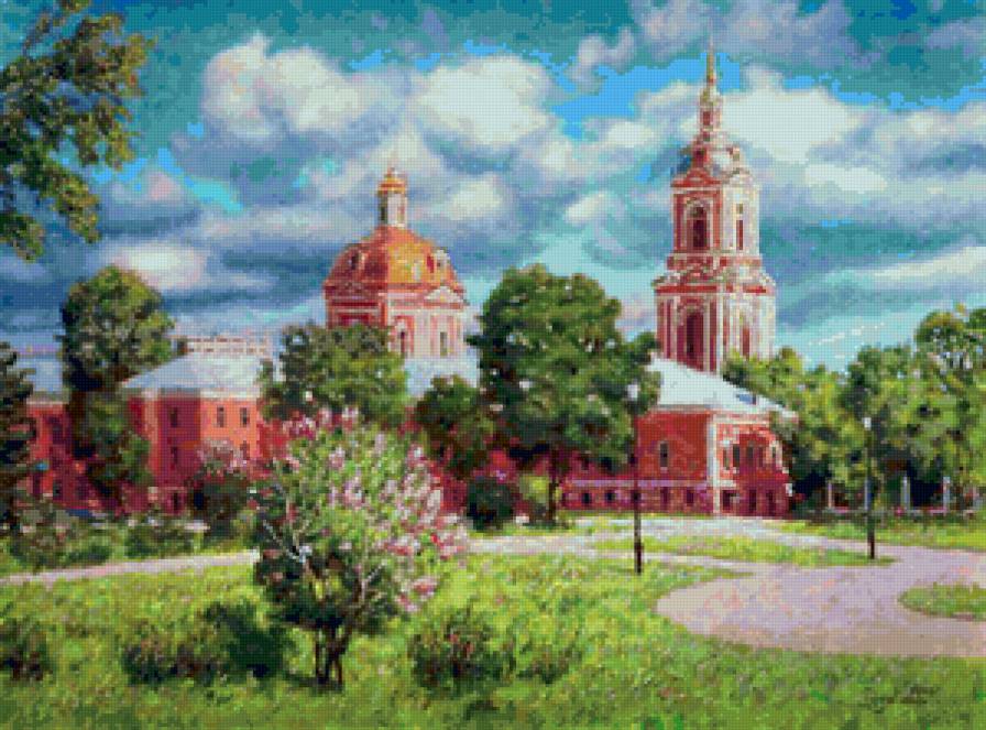 Серия "Пейзажи" - храм, пейзаж, собор, лето - предпросмотр