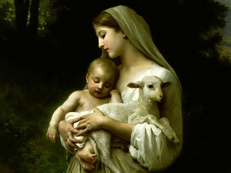 Мария и ИИсус - младенец, икона, мария, иисус - оригинал