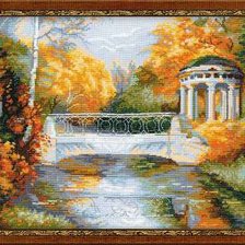 Оригинал схемы вышивки «Осенний парк» (№162693)