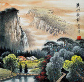 Оригинал схемы вышивки «Китайский пейзаж» (№162889)