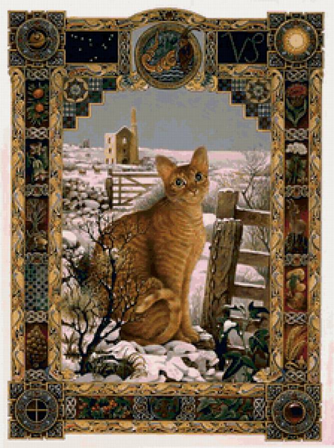 Кошачий гороскоп. Козерог - живопись, картина, лесли энн эвери, гороскоп, анималисты, кошки - предпросмотр