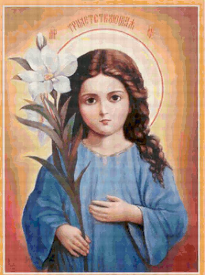 икона - живопись, картина, цветок, ангел, икона - предпросмотр