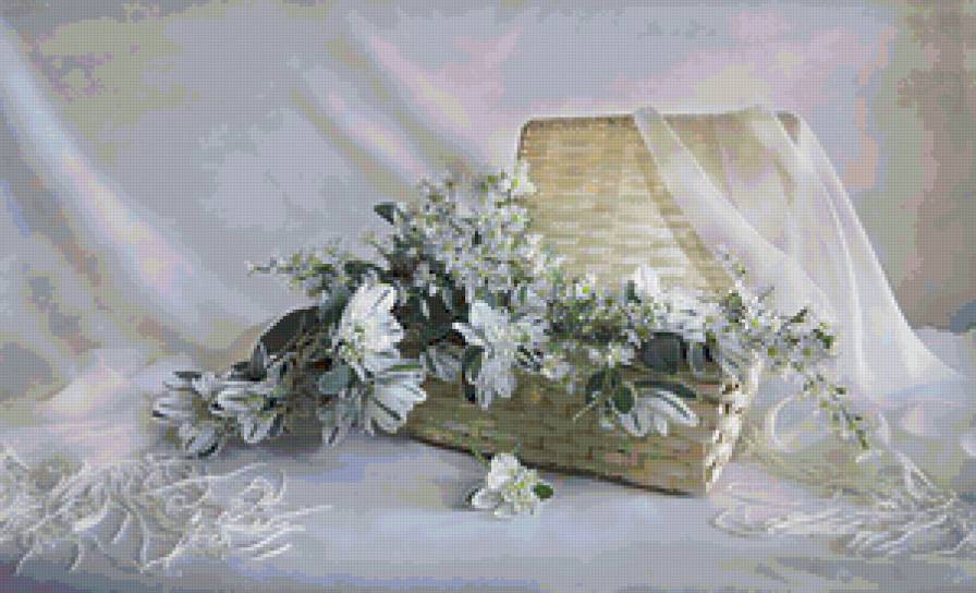 натюрморт - цветы, натюрморт, корзина - предпросмотр