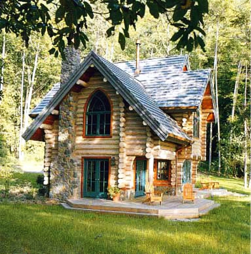 домик - дом, деревянный, особняк, домик, терем, изба - оригинал