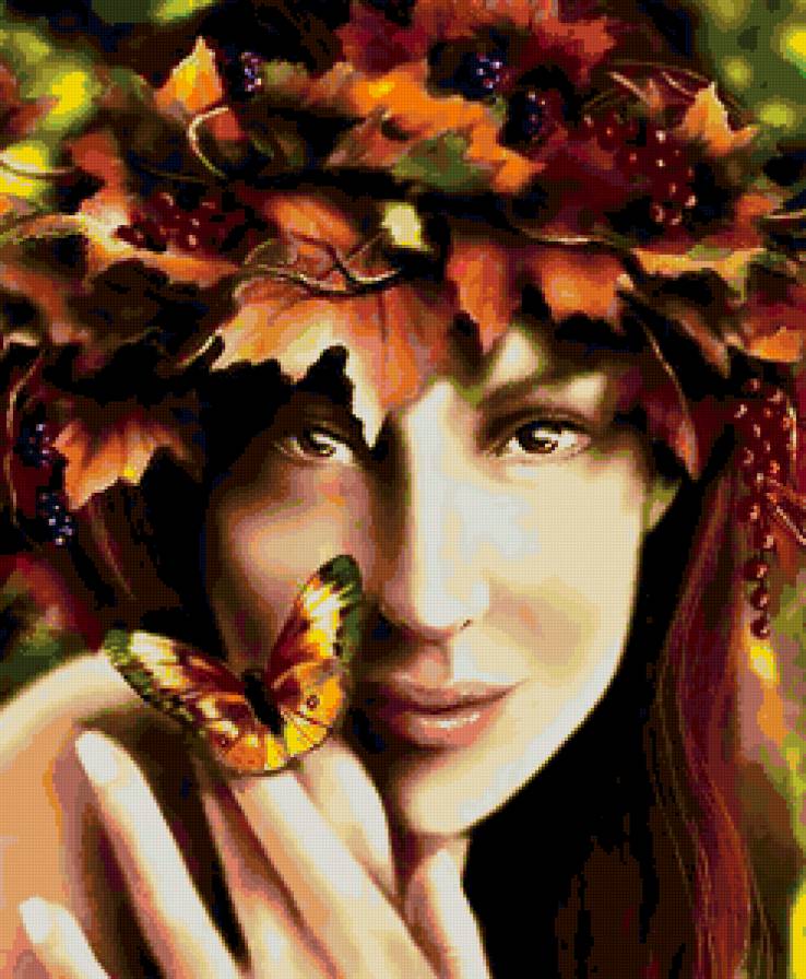 нимфа-осень2 - женщина - предпросмотр